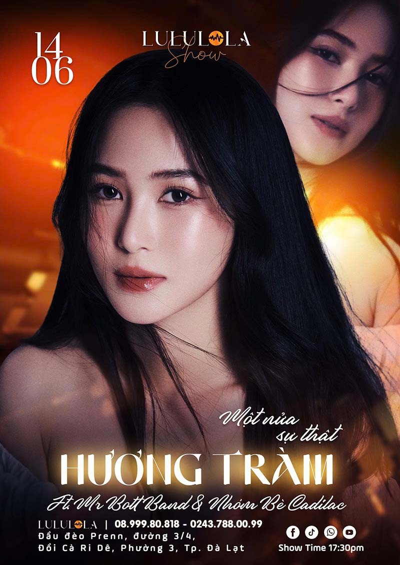 Liveshow HƯƠNG TRÀM - MỘT NỬA SỰ THẬT tại Đà Lạt - Ngày 14/06/2025